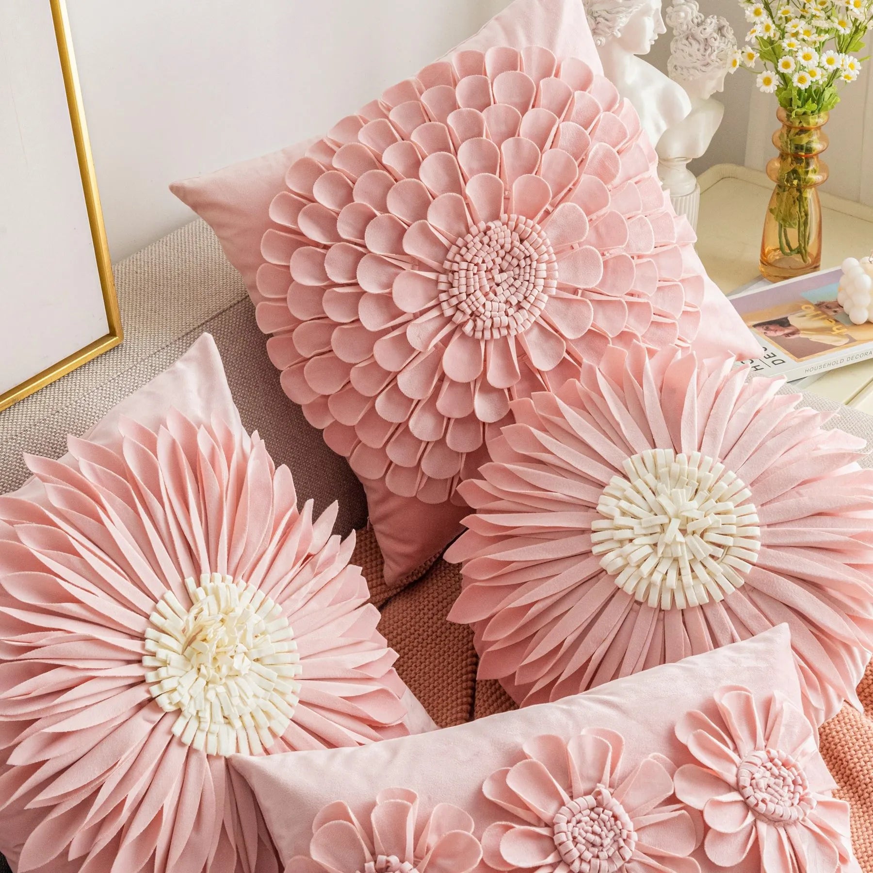 Living Room Decorative Throw Pillow Covers-Throw Pillows-Arlik interiors