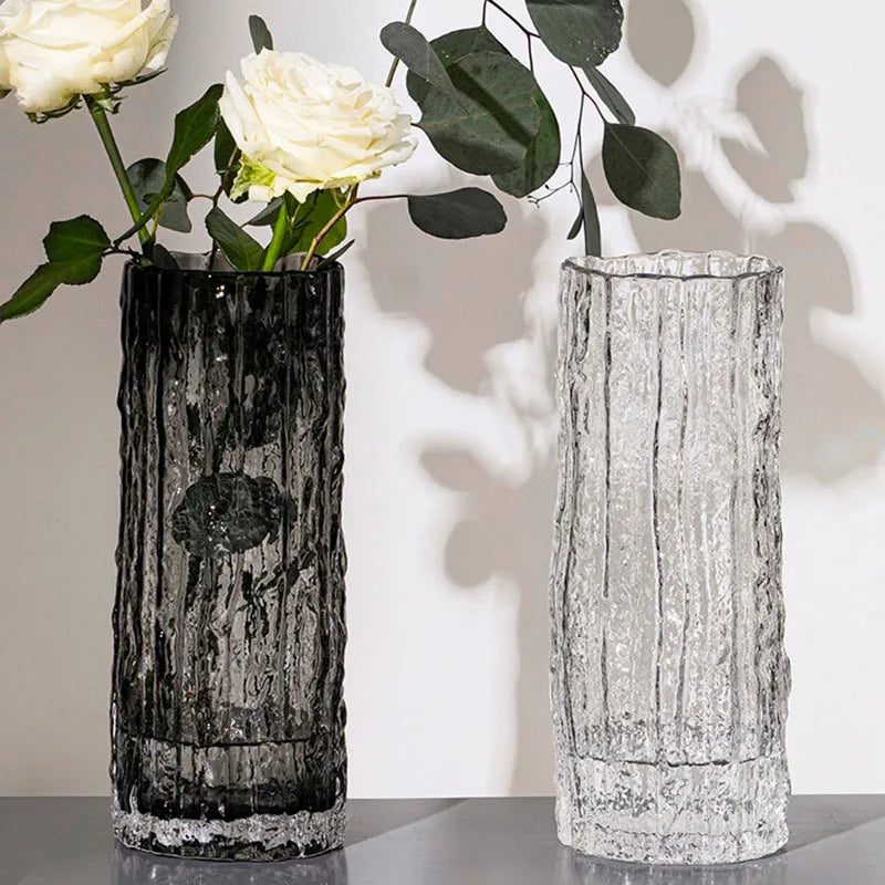 Decor Vase Glass Transparent Flower Arrangement