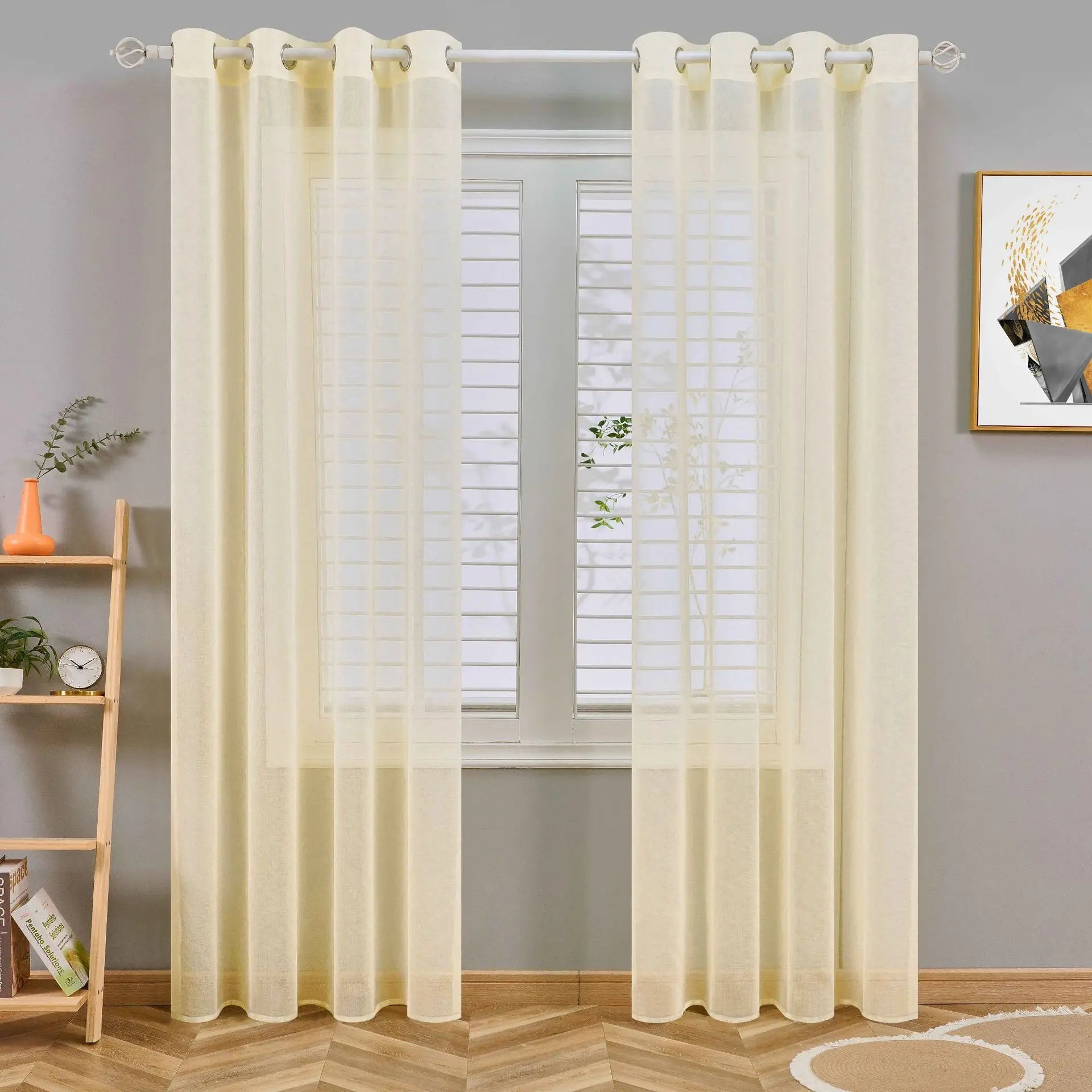Solid Color Tulle Curtains For Living Room And Bedroom