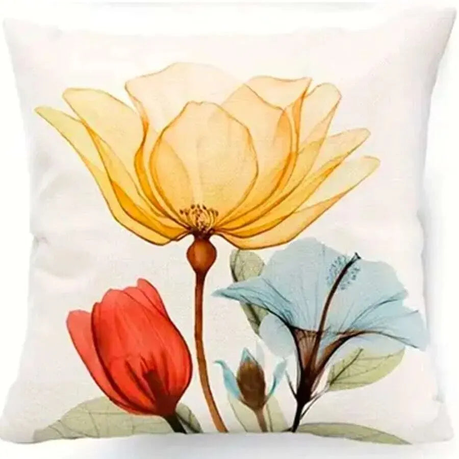1pc Floral Print Cushion Cover-Cushion cover-Arlik interiors