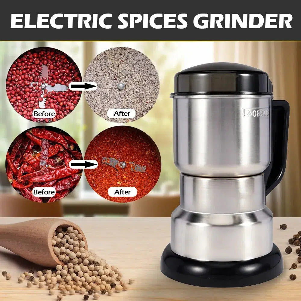 High Power Electric Coffee Grinder Kitchen Cereal Nuts Beans Spices Grains Grinder Machine Multifunctional Home Coffee Grinder-Arlik interiors