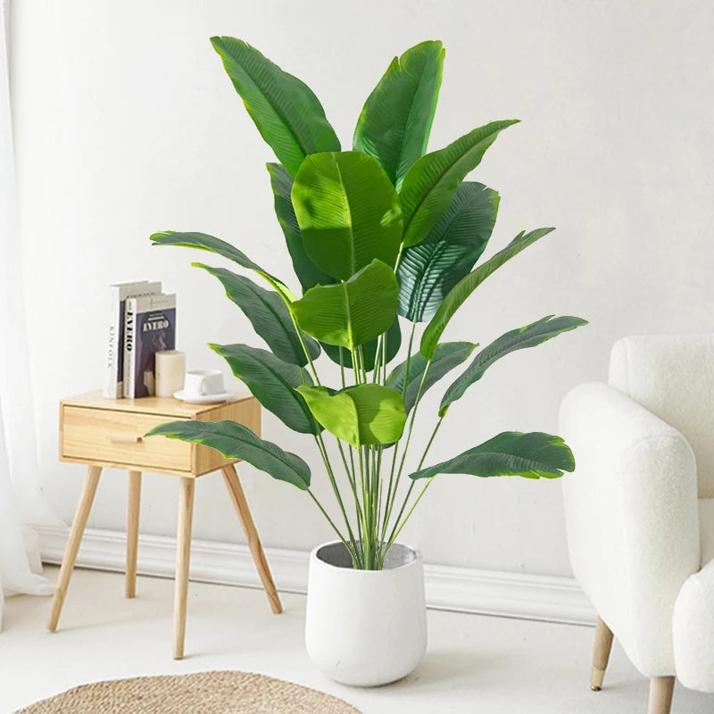 88cm 24 Leaves Tropical Palm Tree Fake Banana Plants For Home And Garden Garden