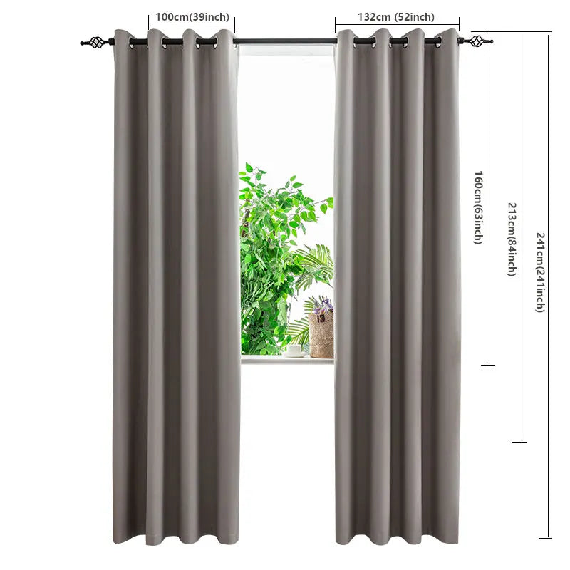 1PC Blackout Curtains For Living Room And Bedroom-Curtains-Arlik interiors