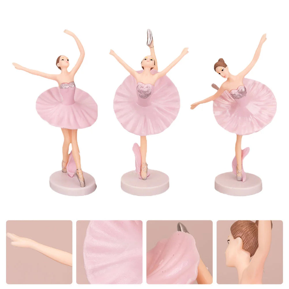 Ballet Figures Dancer Ornaments Girl Dolls PVC Plastic Home Decor