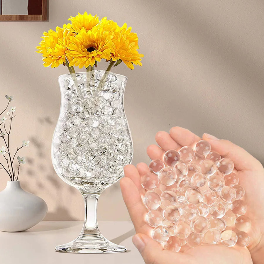 500pcs Jelly Water Beads Gel Vase Filler Crystal Decoration